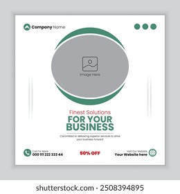 Corporate Business Social Media Post Design, Facebook, Instagram, Digital Marketing Agency Template Design