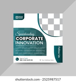 Corporate business social media post design.