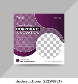 Corporate business social media post design.