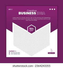 Corporate Business Social media template for digital marketing and business sale promo or web banner template for boost your business.