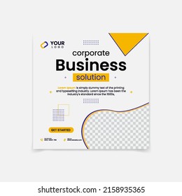 corporate business solution banner design