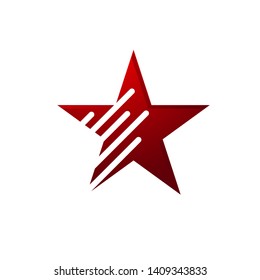 corporate business star logo vector icon concept illustration