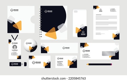 Corporate Business Stationery Items Set