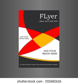 Corporate business stationery templates. Abstract brochure design. Modern flyer. Vector illustration.
