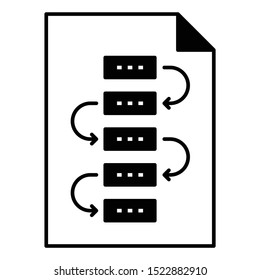 corporate business strategy formulation and implementation vector icon design