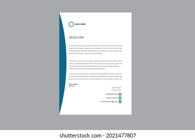 Corporate Business style letterhead template design vector for your project.