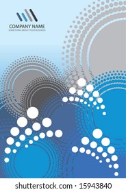 Corporate Business Template Background (Blue circle design)