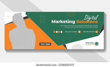 Corporate business timeline cover design