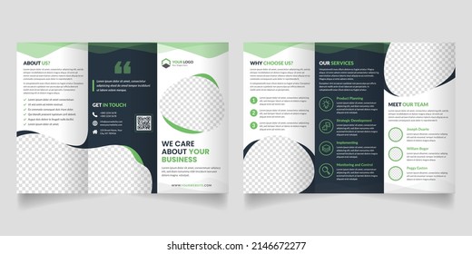 Corporate Business Trifold Brochure Design Template