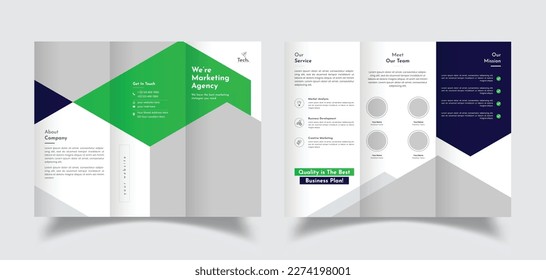 Corporate Business Trifold Brochure Design, Company Profile Brochure