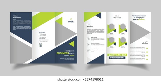 Corporate Business Trifold Brochure Design, Company Profile Brochure