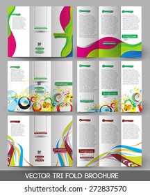 Corporate Business Tri-fold Brochure Design Bundle.