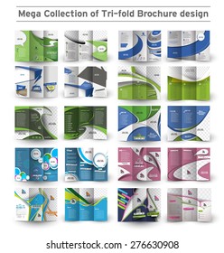 Corporate Business Tri-fold Brochure Design Bundle.