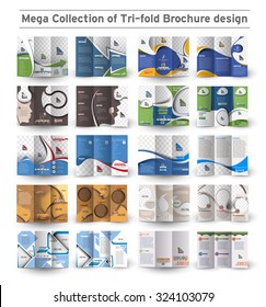 Corporate Business Tri-fold Brochure Design Bundle.