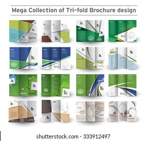 Corporate Business Tri-fold Brochure Design Bundle.