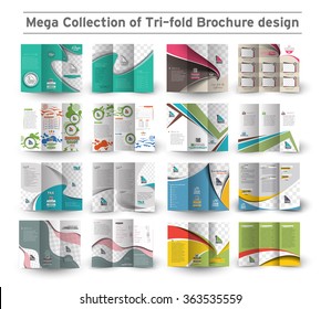 Corporate Business Tri-fold Brochure Design Bundle.