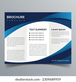 Corporate business trifold brochure template. A4 abstract business brochure template.