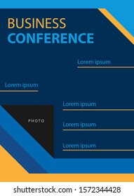 Corporate business vector flyer template