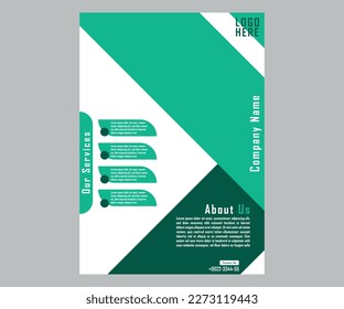 Corporate business vector flyer template