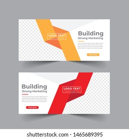 corporate business web banner template 