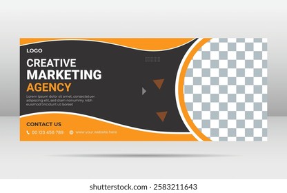 Corporate business webinar Marketing Agency banner template