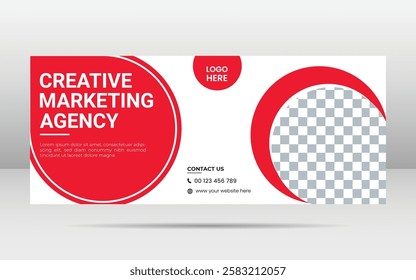 Corporate business webinar Marketing Agency banner template