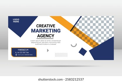 Corporate business webinar Marketing Agency banner template