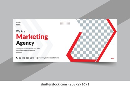 Corporate business webinar Marketing Agency banner template