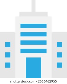 Ilustração plana do vetor do ícone de trabalho corporativo