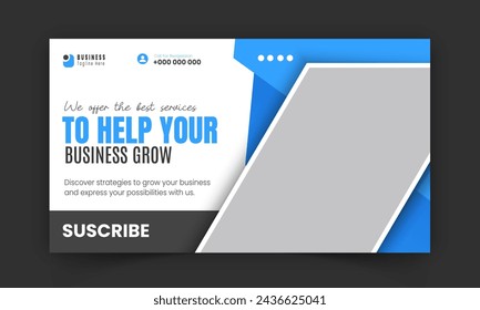 Corporate business YouTube thumbnail and web banner design template, modern creative gaming thumbnail for gaming video promotion and live video streaming abstract red color shape on white background