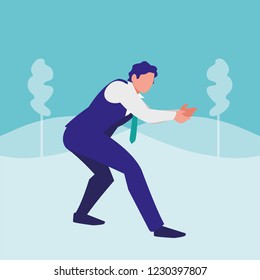 Corporate businessman design