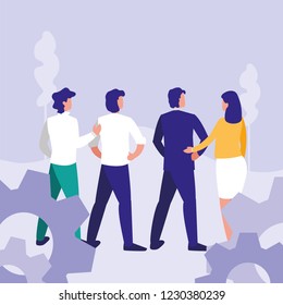 Corporate businesspeople design