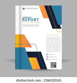 Corporate bussiness annual report flyer template design
