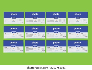 Corporate Calendar Design template 2023 