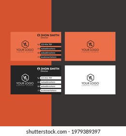 Corporate card design business card template