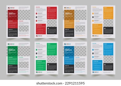 Diseño de plantillas de folletos para el estudio de casos corporativos
