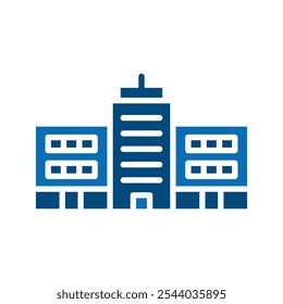 Corporate Center icon line vector illustration