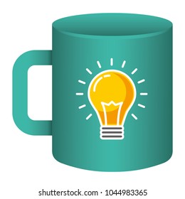 corporate ceramic mug mockup template for branding identity and company