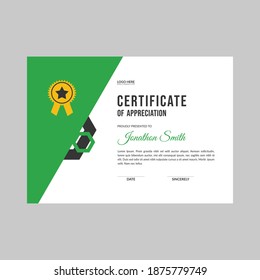 Diseño de plantilla de certificado corporativo