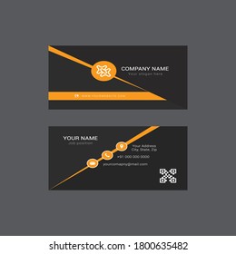 Tarjetas de visita limpias corporativas. Ilustración vectorial.