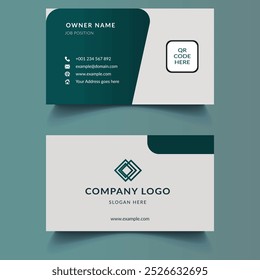 Corporate and clean Creative business card template. Vector business card design. Stationery design.
