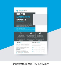 Corporate clean Flyer design Template 