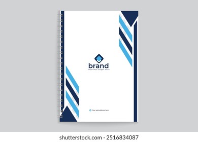 Corporate clean notebook cover template