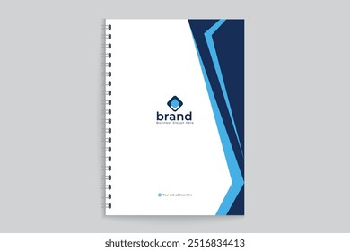 Corporate clean notebook cover template