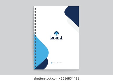 Corporate clean notebook cover template