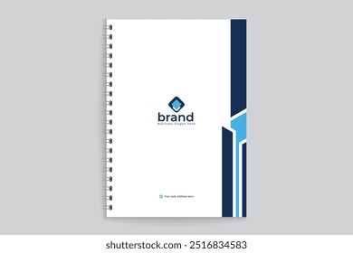Corporate clean notebook cover template