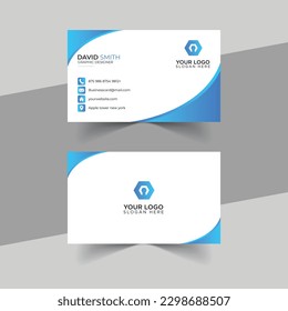 corporate clean style modern business card template
