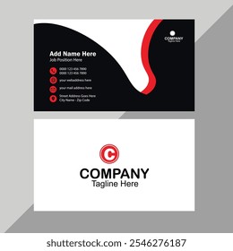 corporate clean style modern business card template