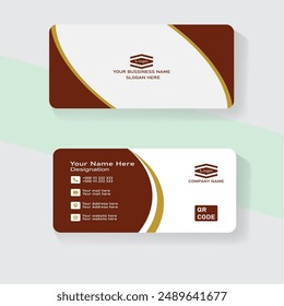 Corporate clean visiting card design