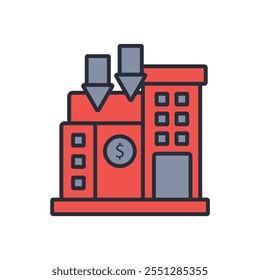 icono de colaboración corporativa. Vector. Trazo editable. signo de estilo lineal para uso Diseño web, logotipo. Ilustración de símbolo.